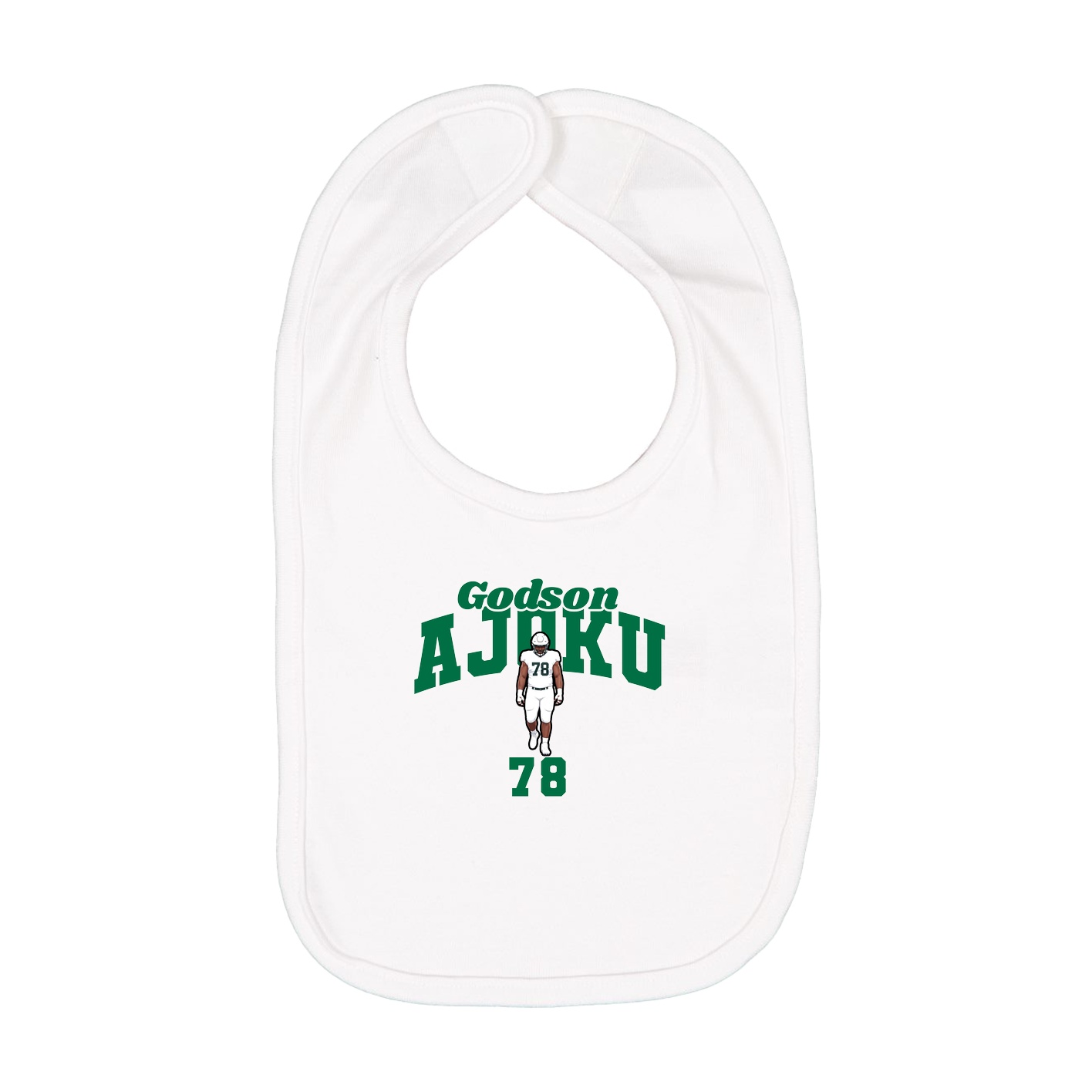 Infant Bib — Signature Arch in White