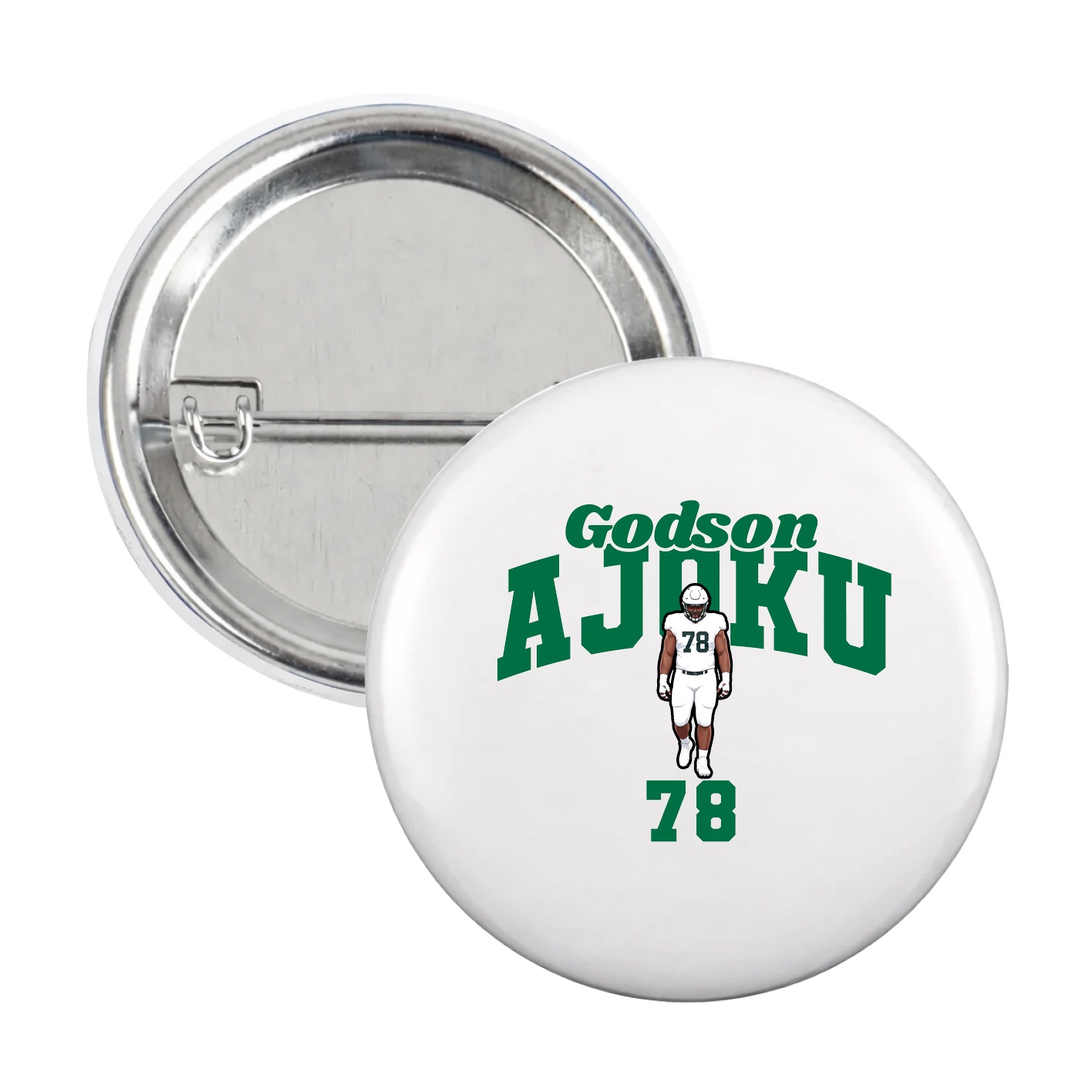 Game Day Button — Signature Arch in White