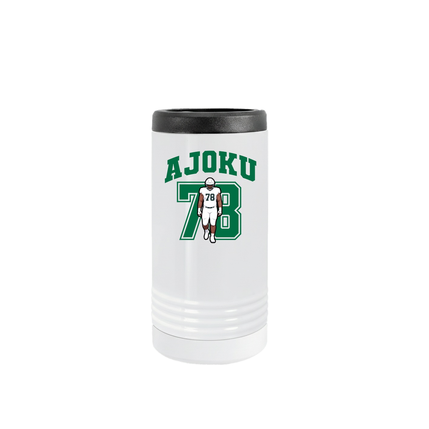Slim Beverage Holder — Number in White