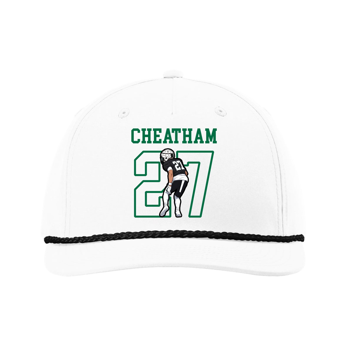 Five-Panel Classic Rope Cap — Shirsey in White