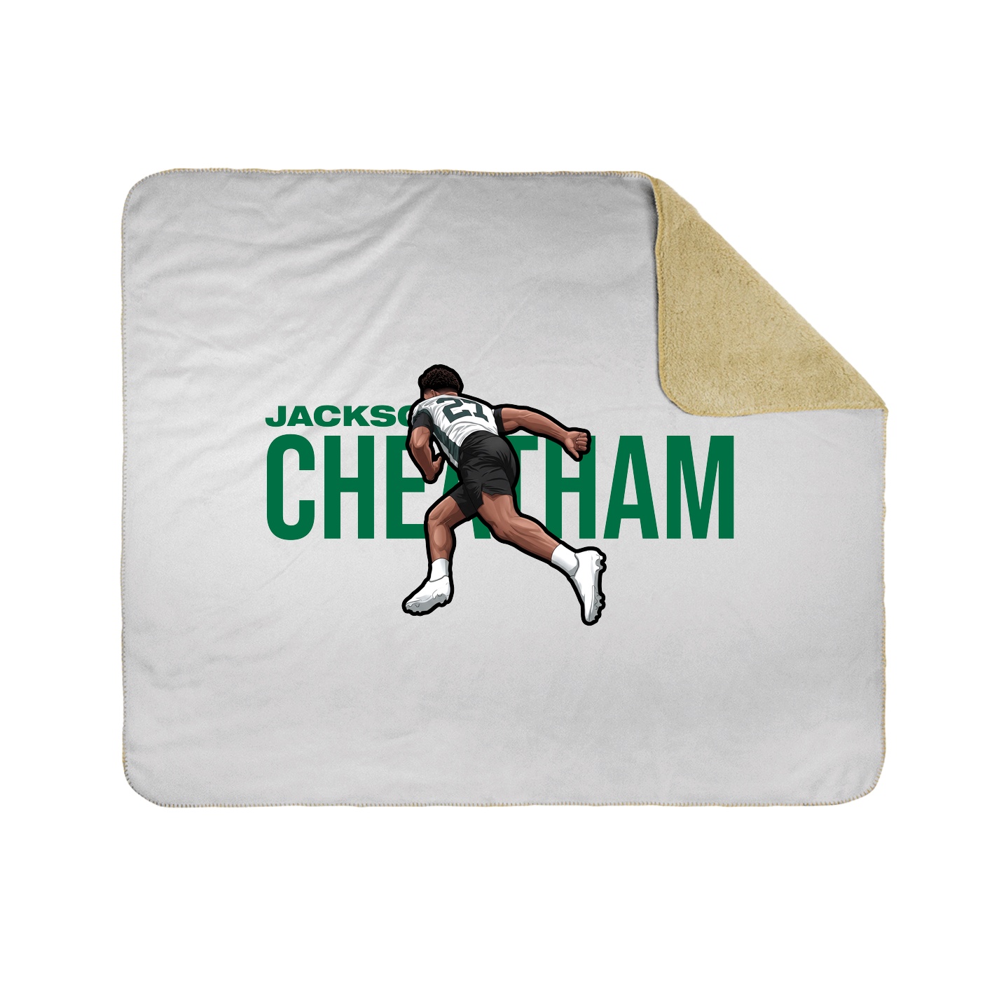 Throw Blanket — Player Name in White
