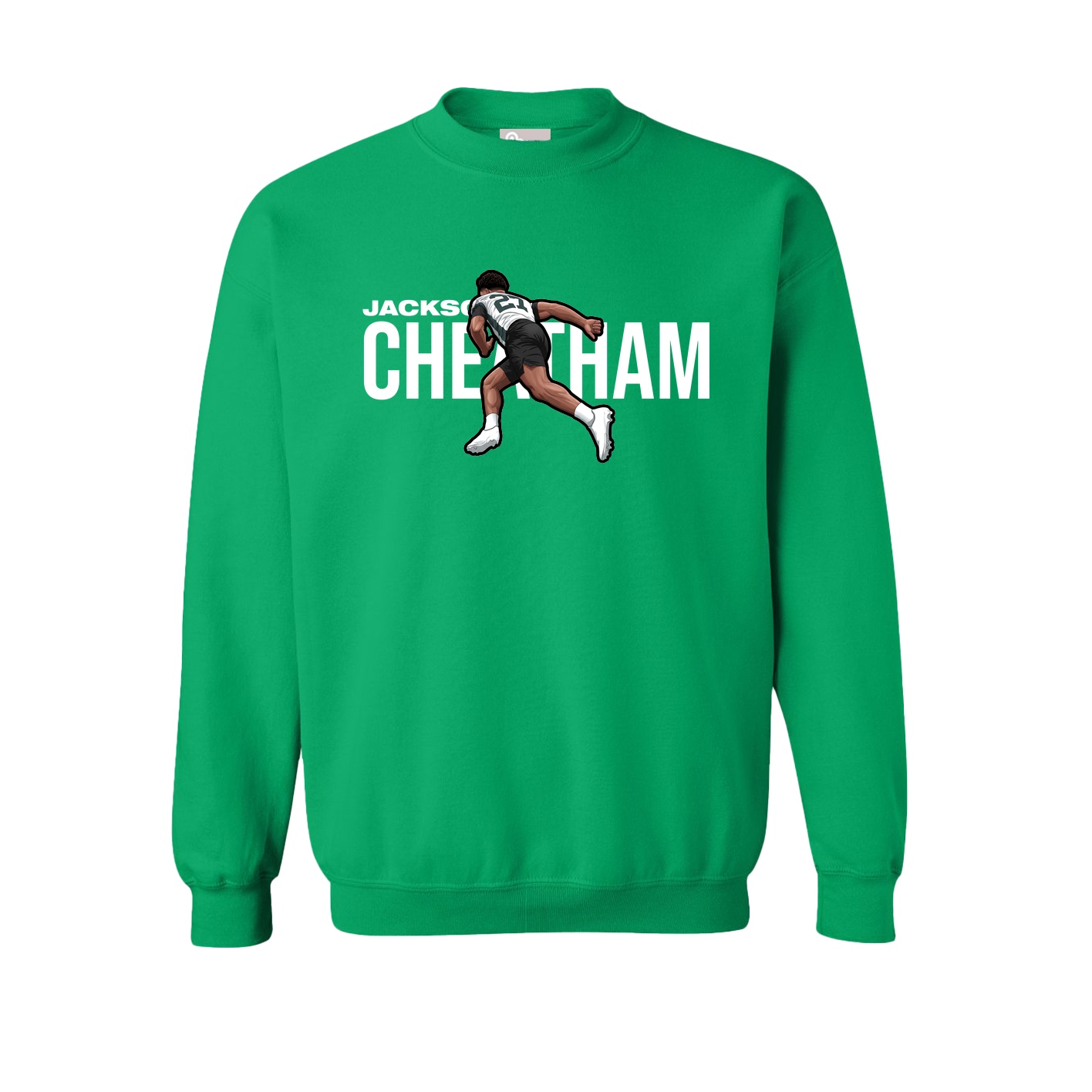 Fleece Crew — Player Name in Green