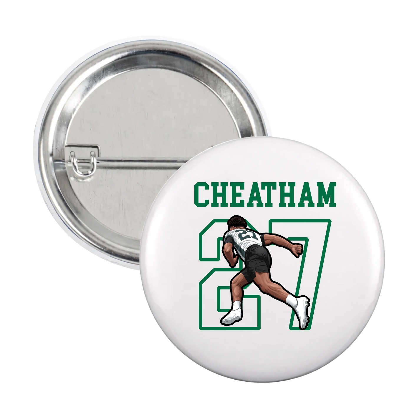 Game Day Button — Shirsey in White