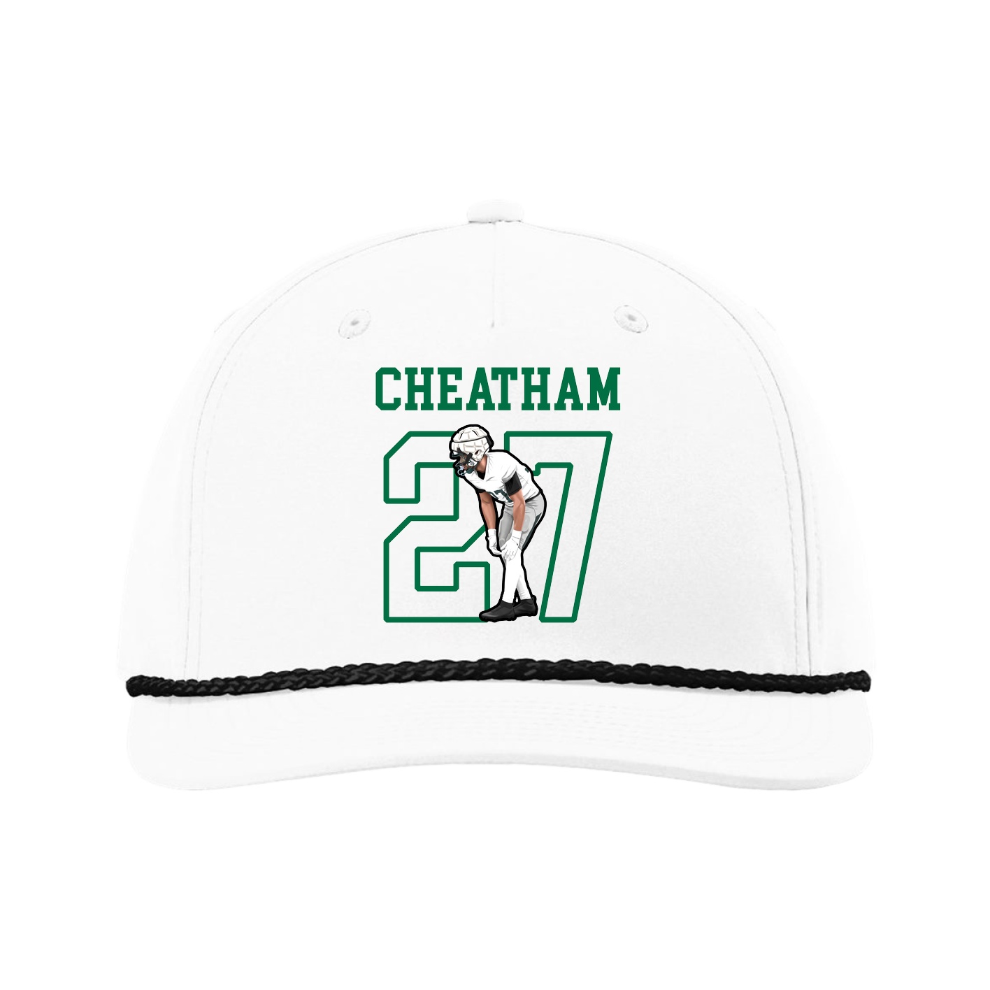 Five-Panel Classic Rope Cap — Shirsey in White