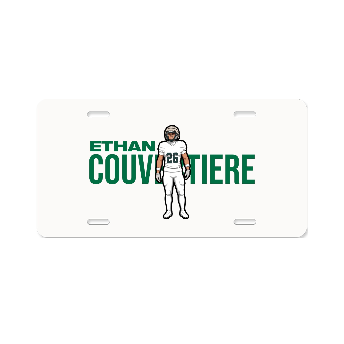License Plate — Player Name in Classic