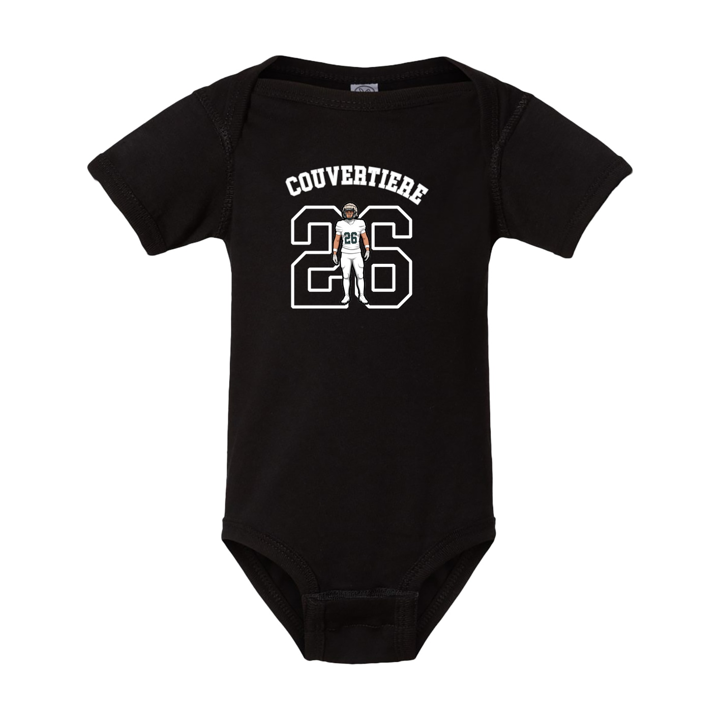 Baby Onesie — Shirsey Arch in Black