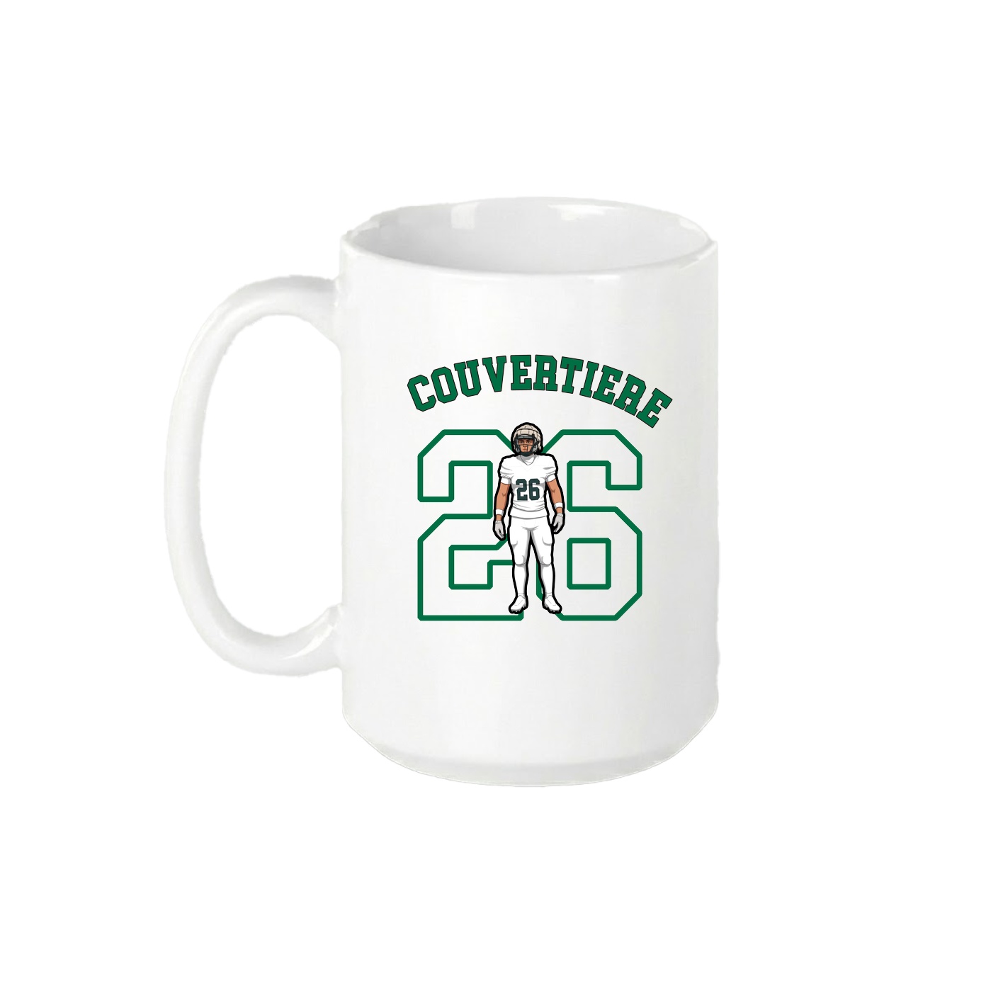 15oz Coffee Mug — Shirsey Arch in White