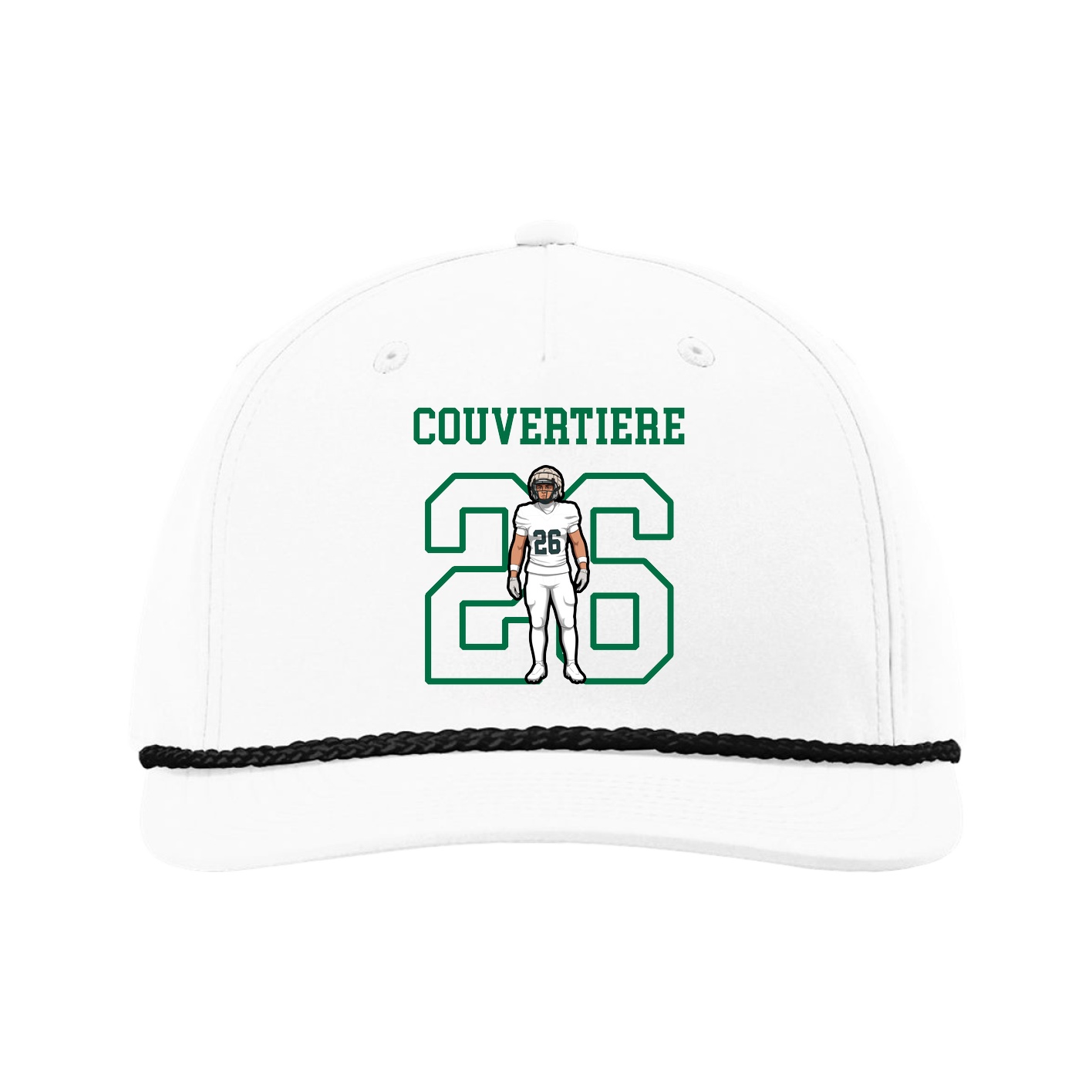 Five-Panel Classic Rope Cap — Shirsey in White