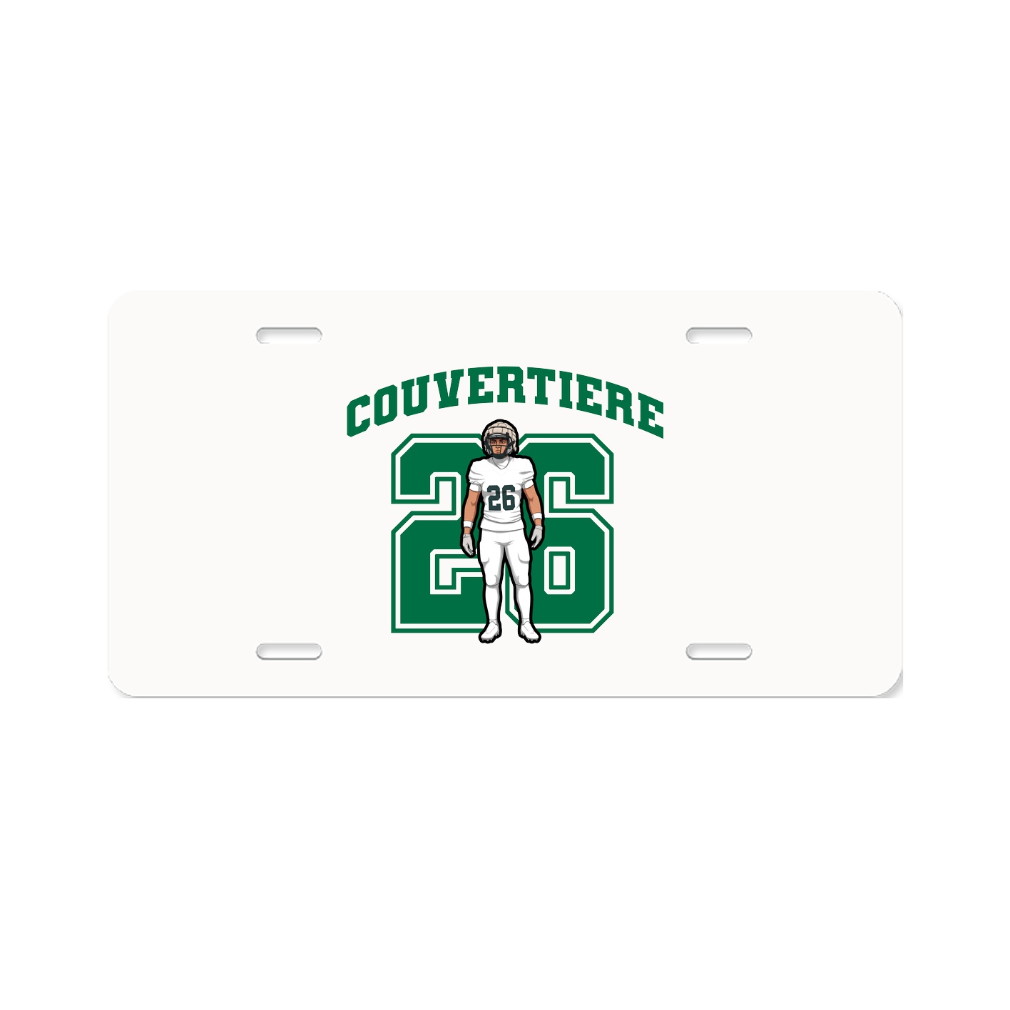 License Plate — Number in Classic