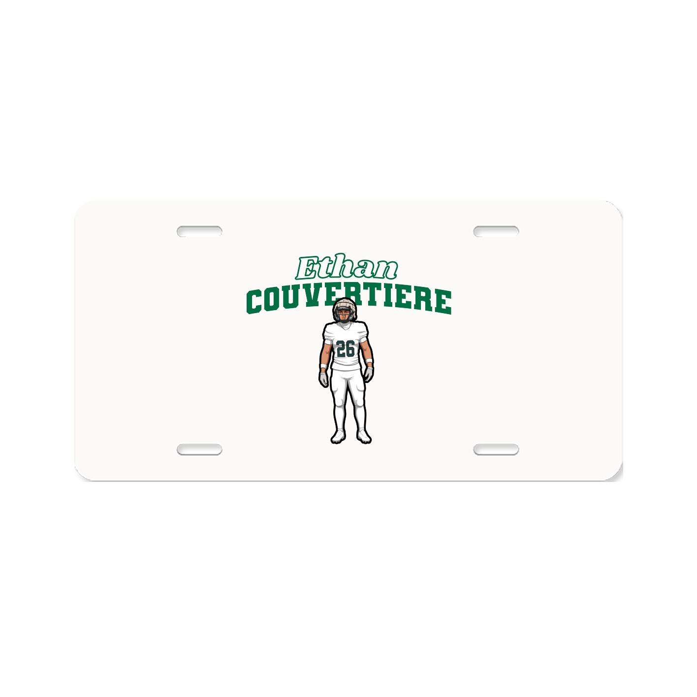 License Plate — Name Arch in Classic