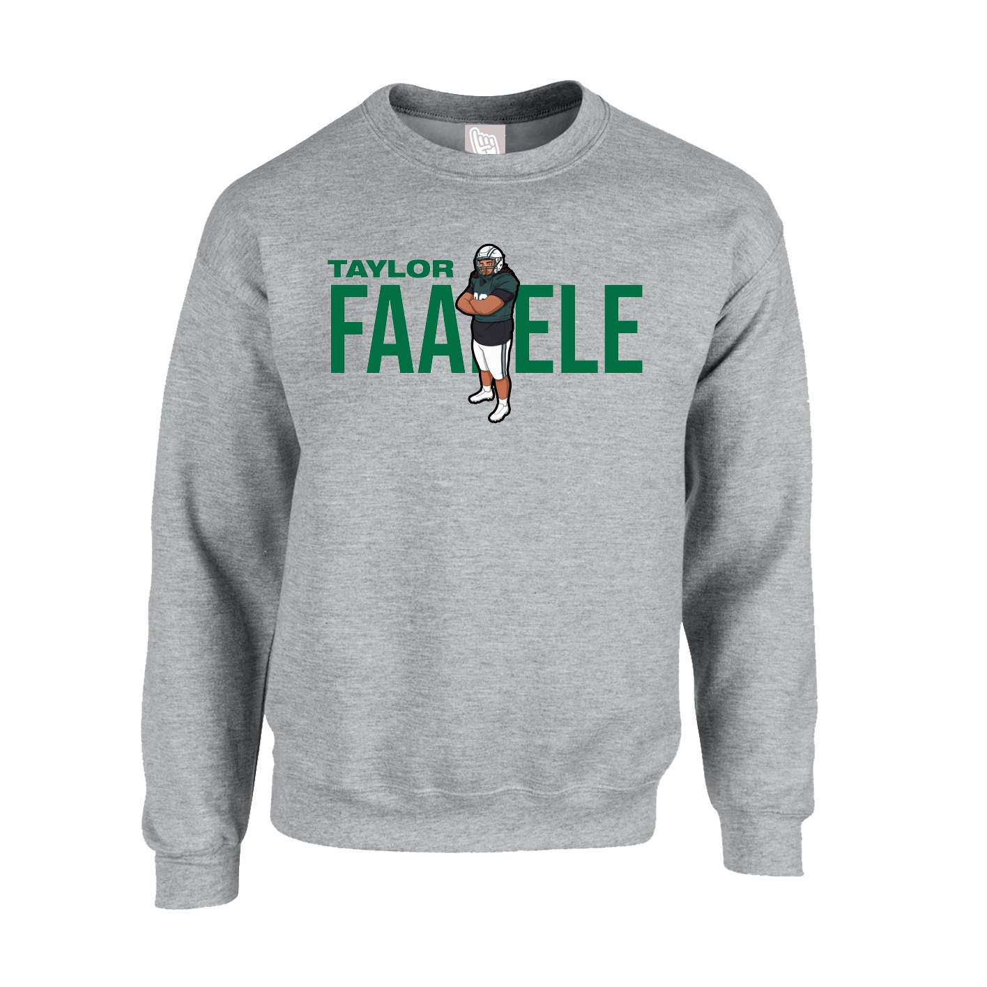 Fleece Crew — Player Name in Grey