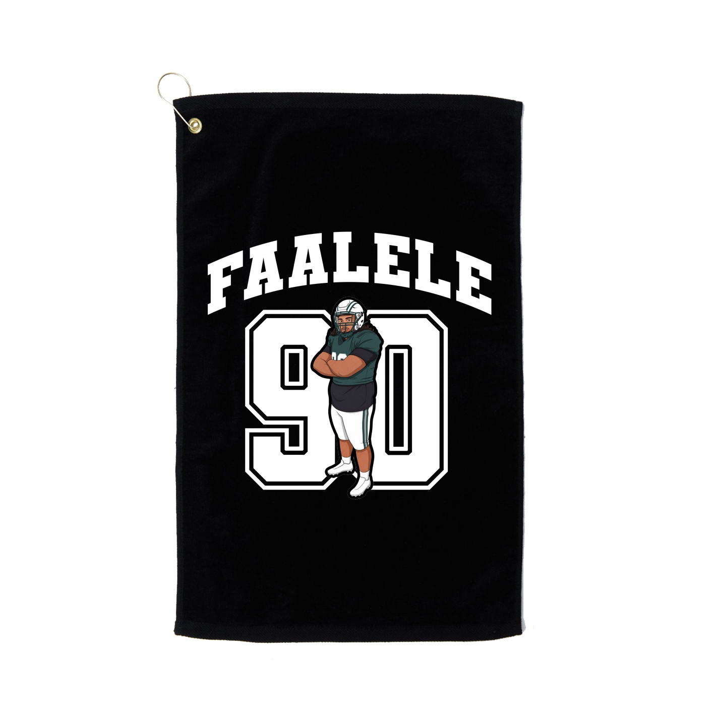 Golf Towel — Number in Black
