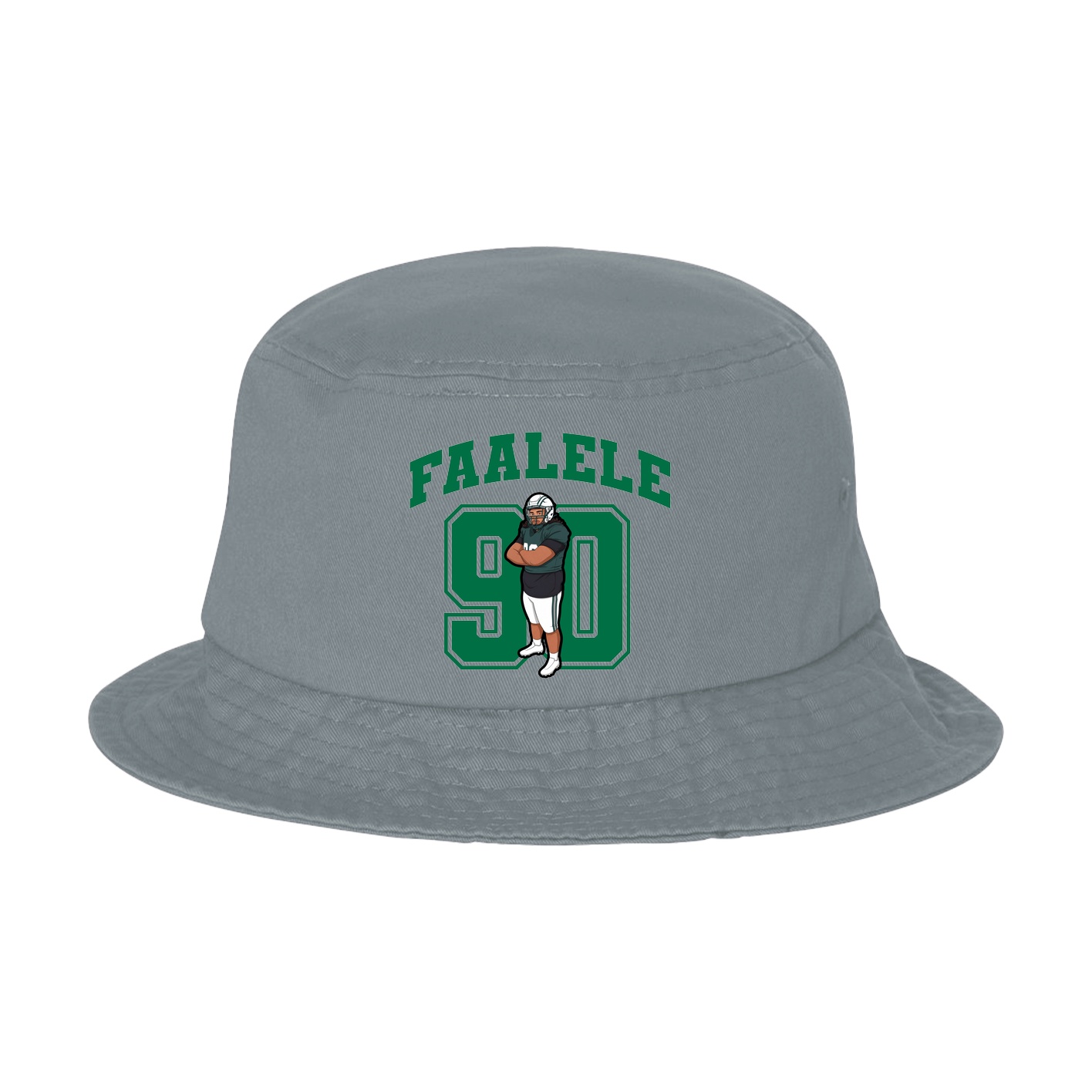 Bucket Cap — Number in Grey