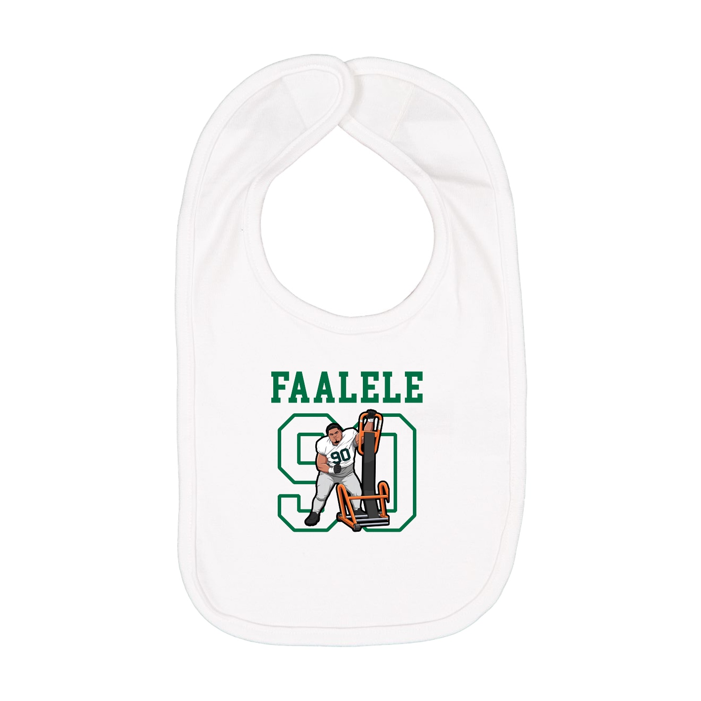 Infant Bib — Shirsey in White