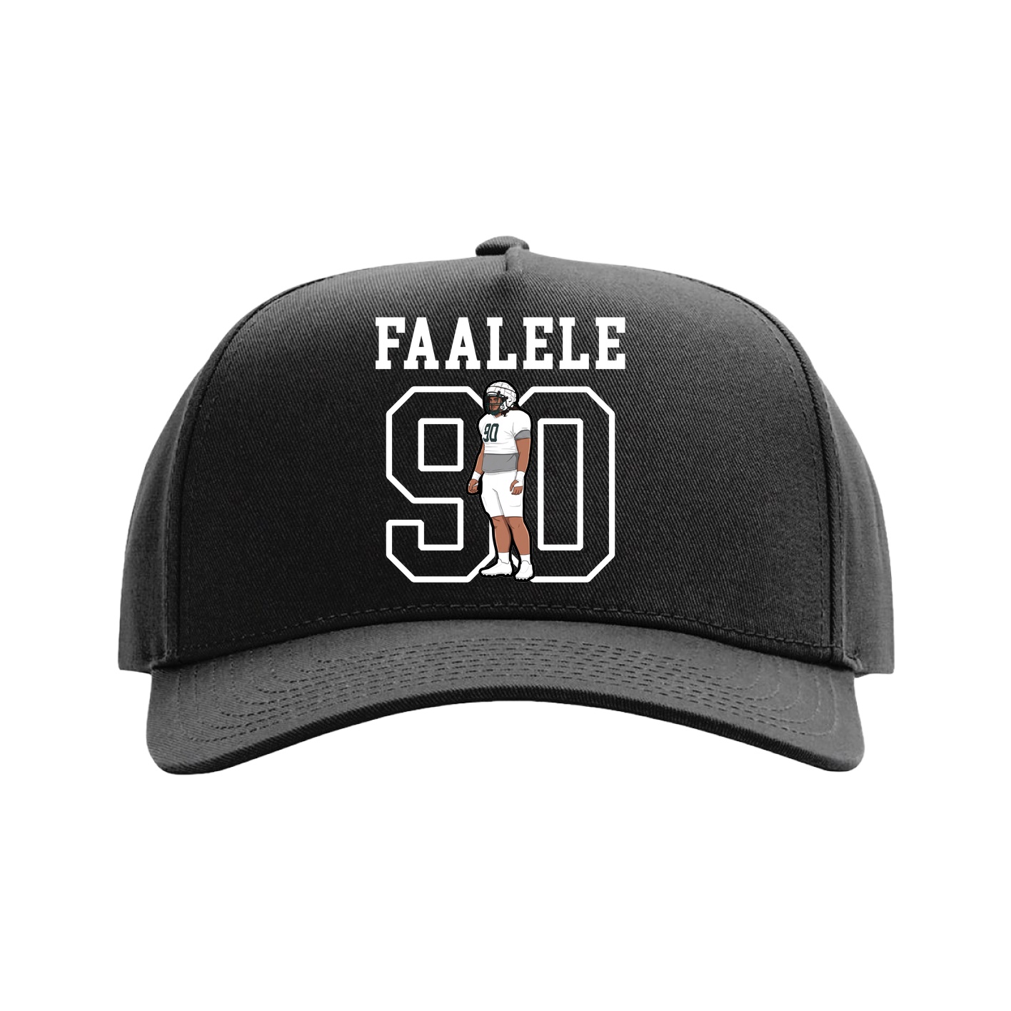 Full Fabric Five-Panel Champ Cap — Shirsey in Black
