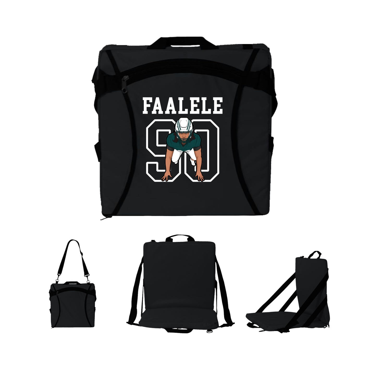 Folding Stadium Seat — Shirsey in Black
