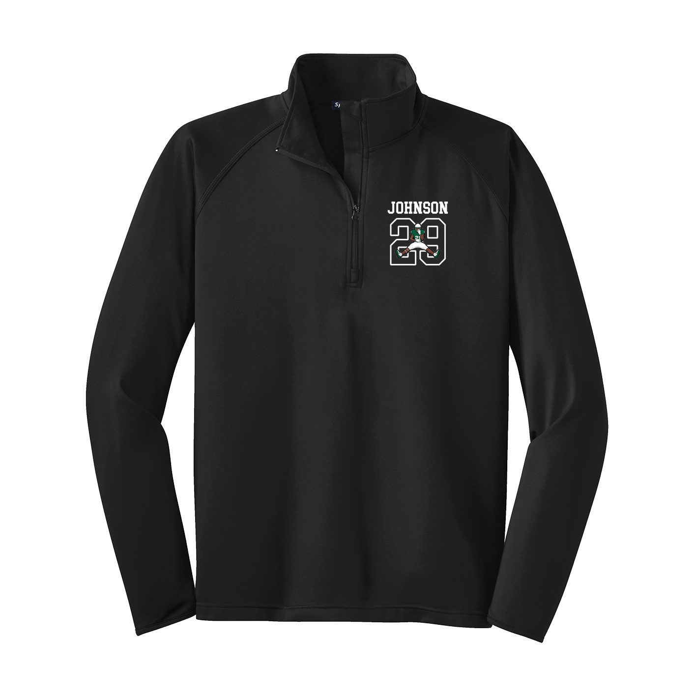 Q-Zip Pullover — Shirsey in Black