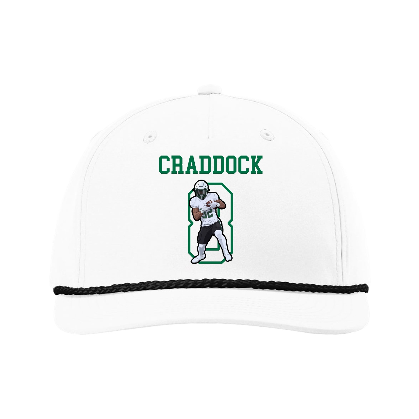 Five-Panel Classic Rope Cap — Shirsey in White