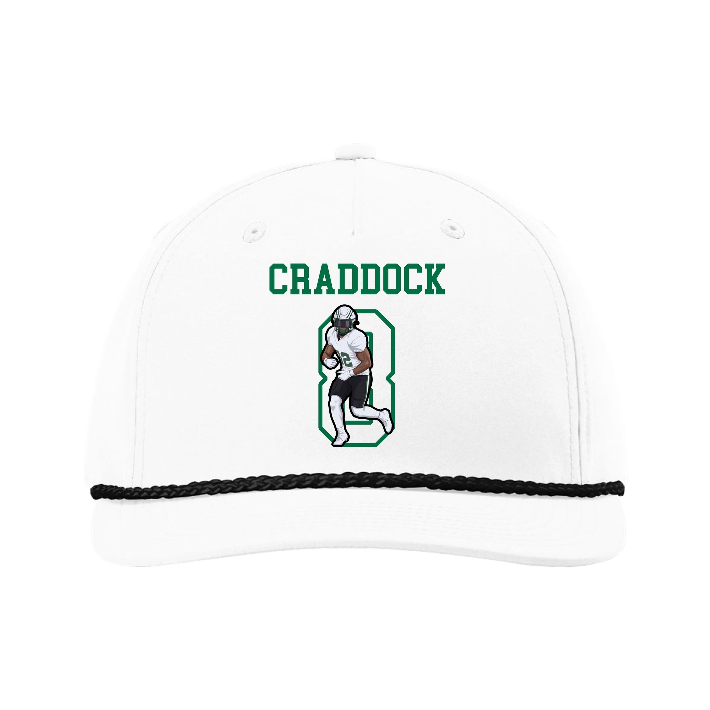 Five-Panel Classic Rope Cap — Shirsey in White