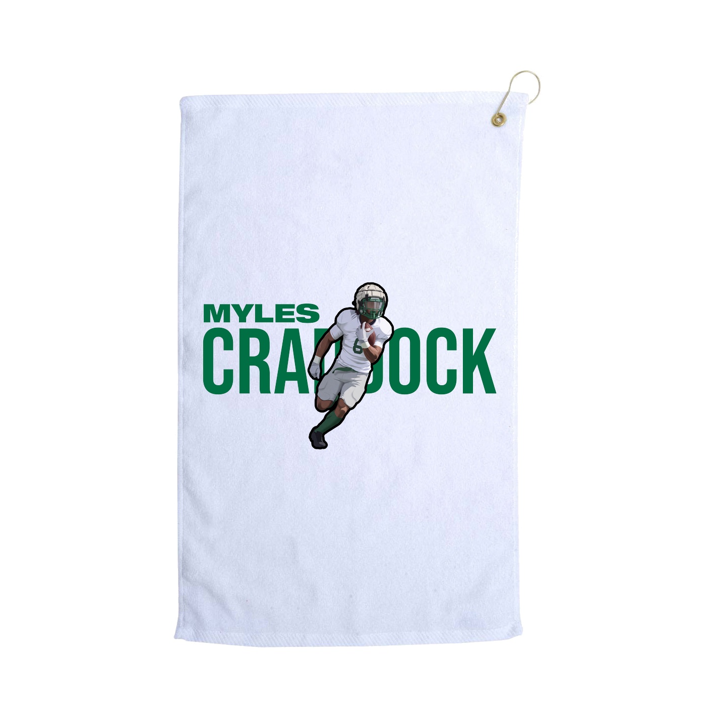 Golf Towel — Player Name in White