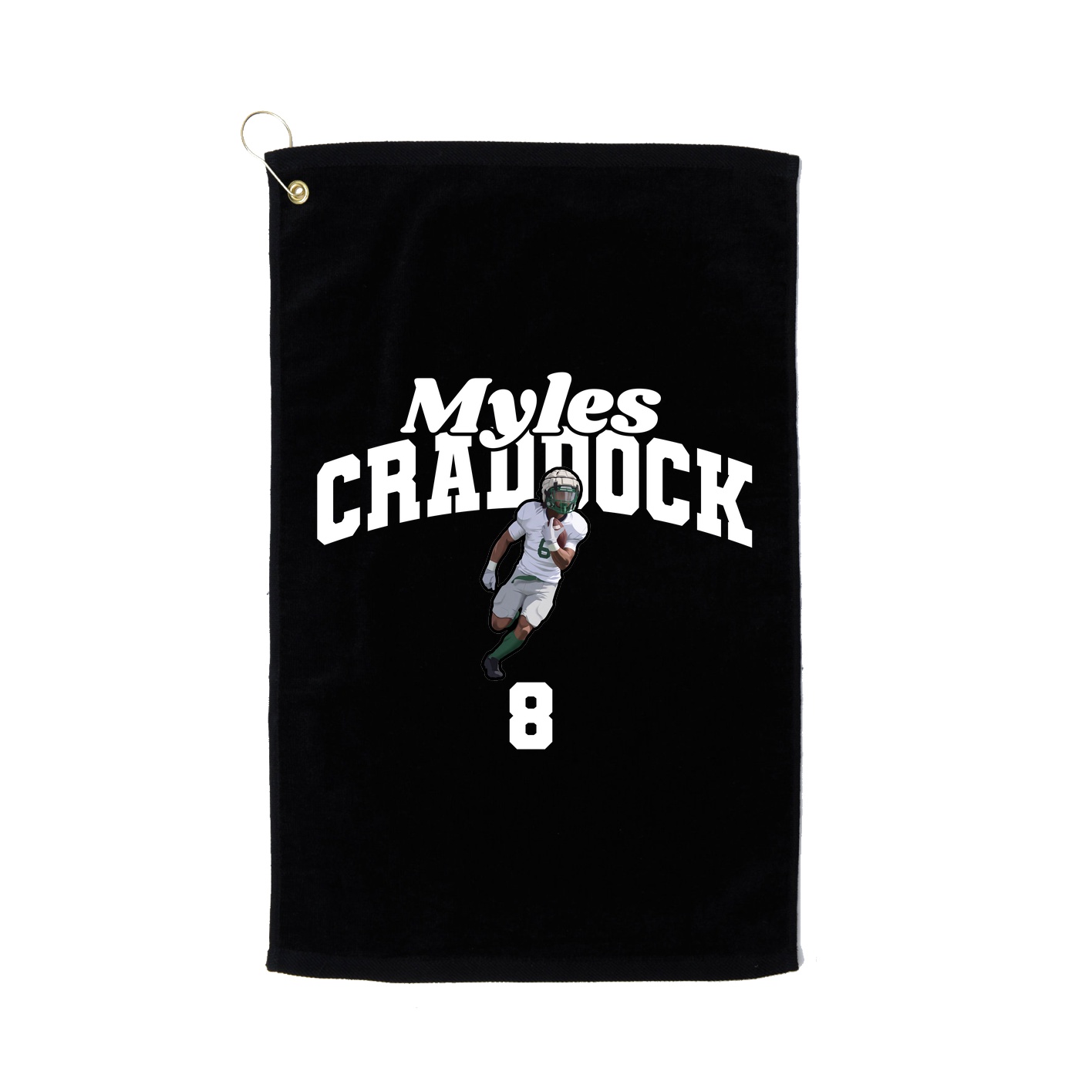 Golf Towel — Signature Arch in Black