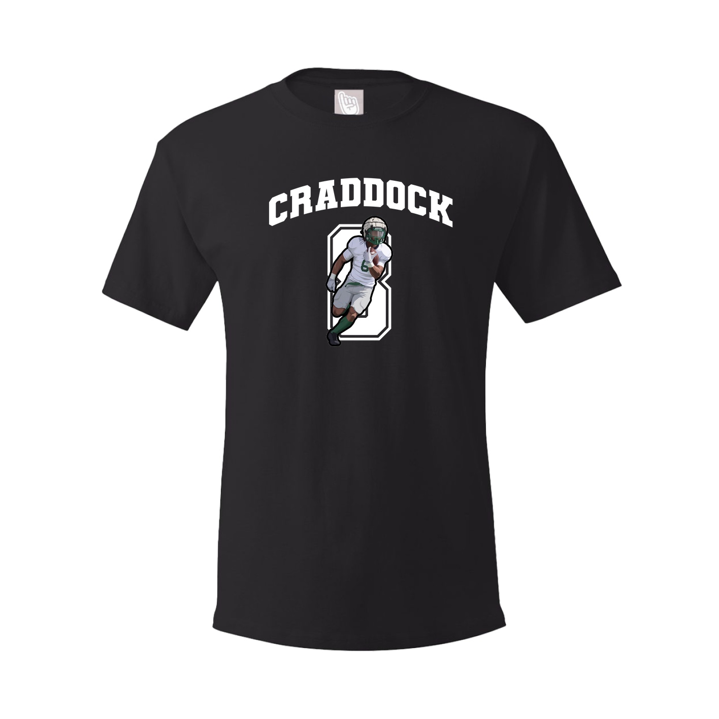 Youth Tee — Number in Black