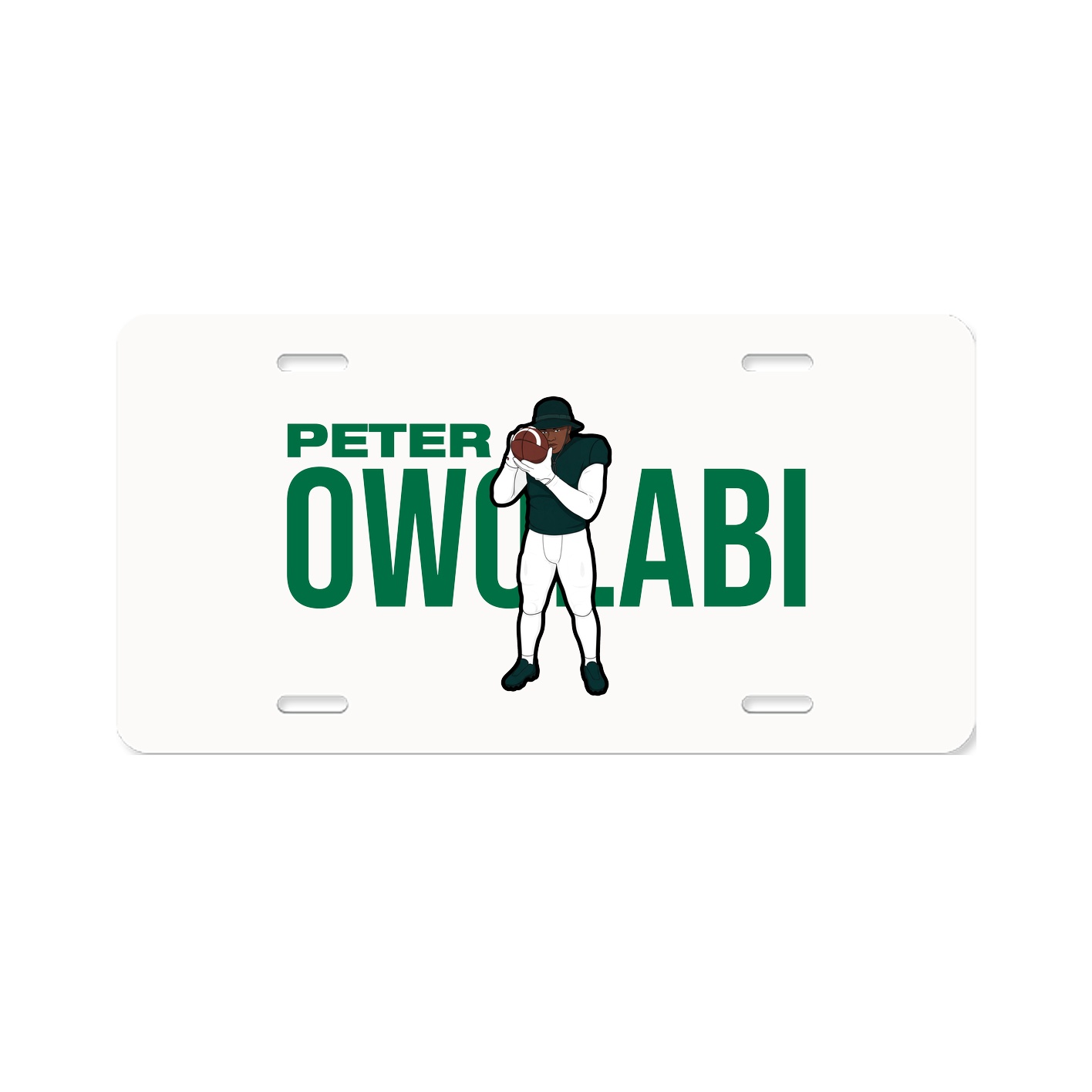 License Plate — Player Name in Classic