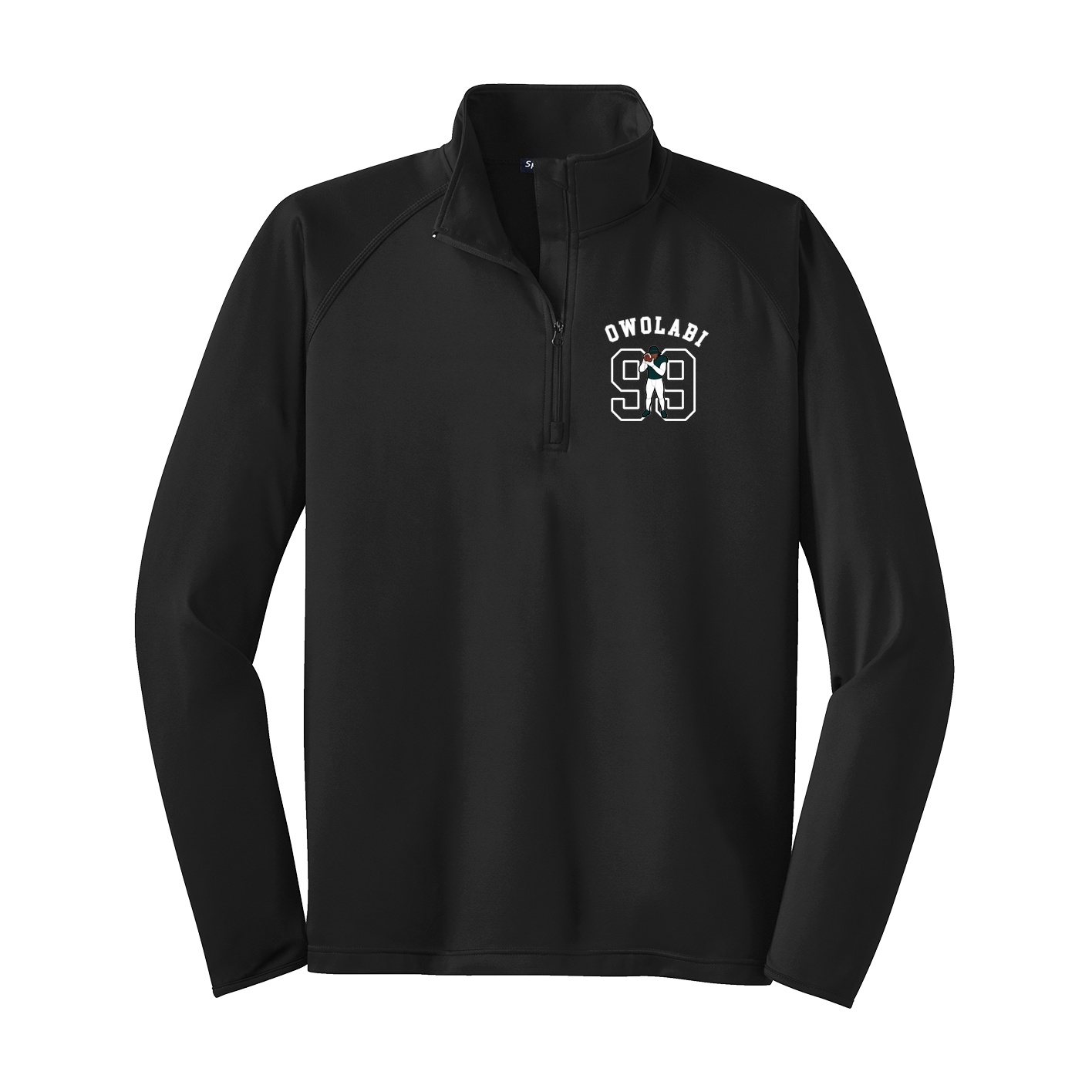 Q-Zip Pullover — Shirsey Arch in Black