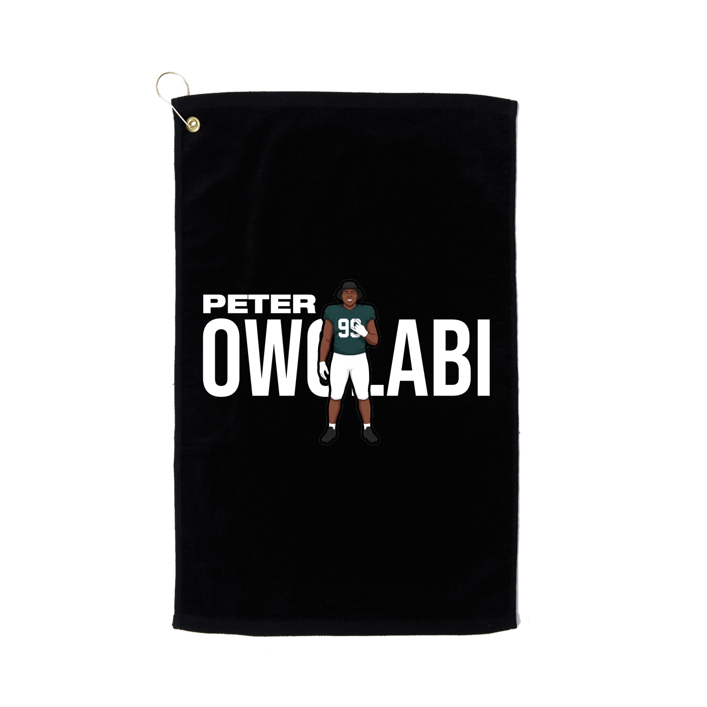 Golf Towel — Player Name in Black