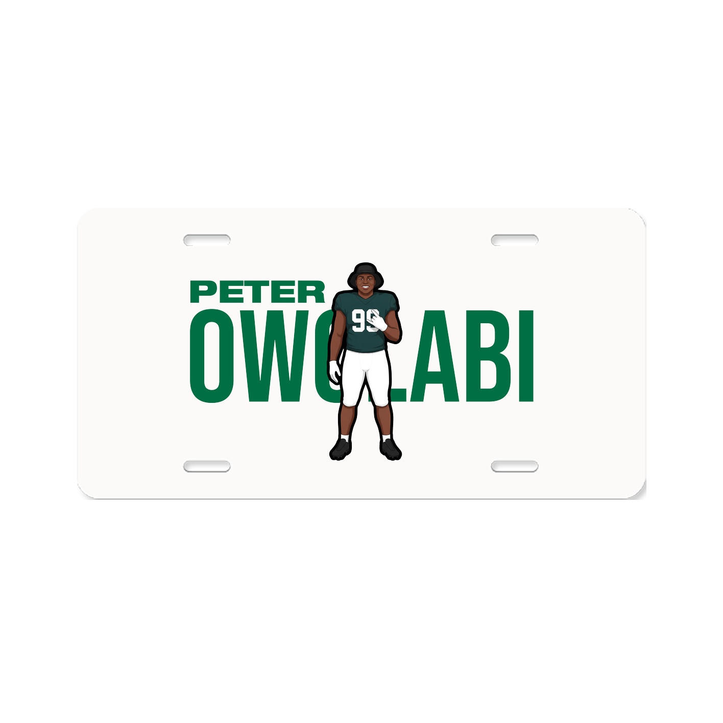 License Plate — Player Name in Classic
