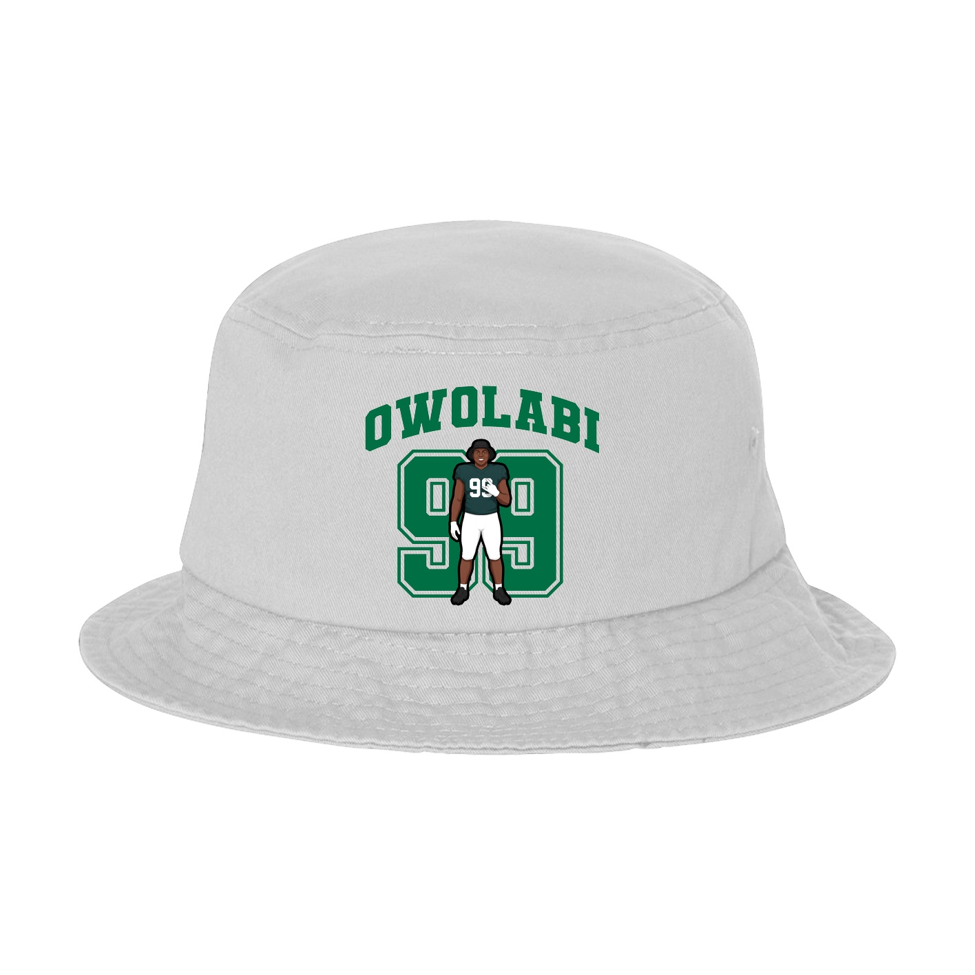 Bucket Cap — Number in White