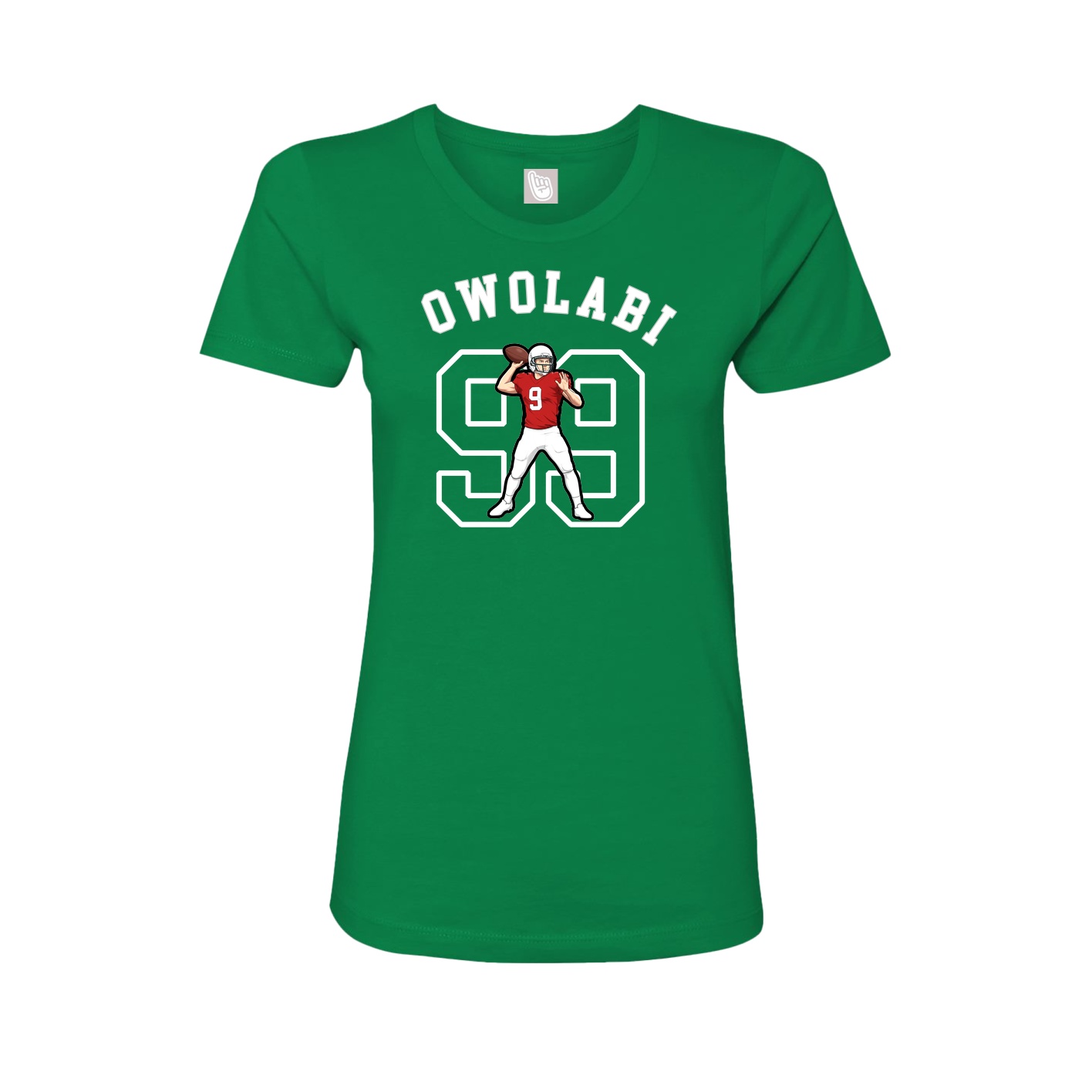 Fitted Women's Tee — Shirsey Arch in Green