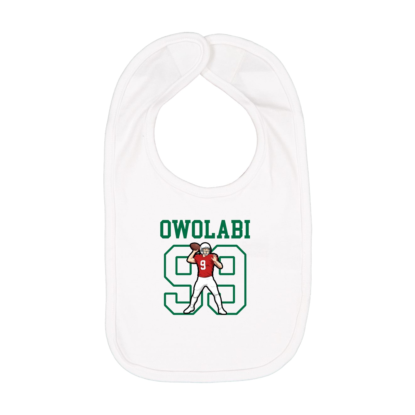 Infant Bib — Shirsey in White