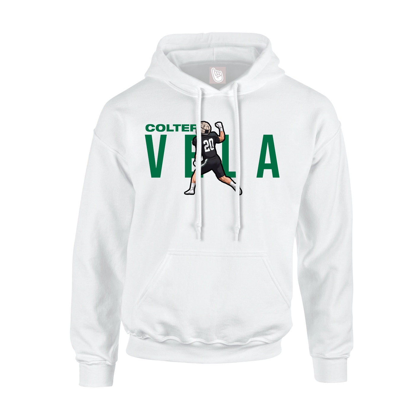Hoodie — Player Name in White