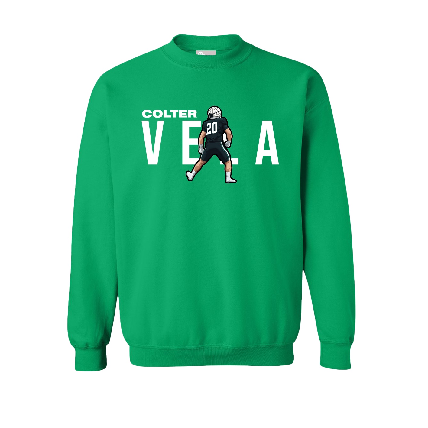 Fleece Crew — Player Name in Green