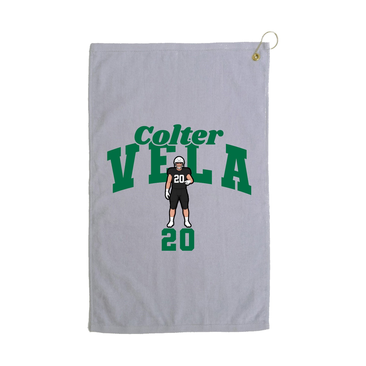 Golf Towel — Signature Arch in Grey