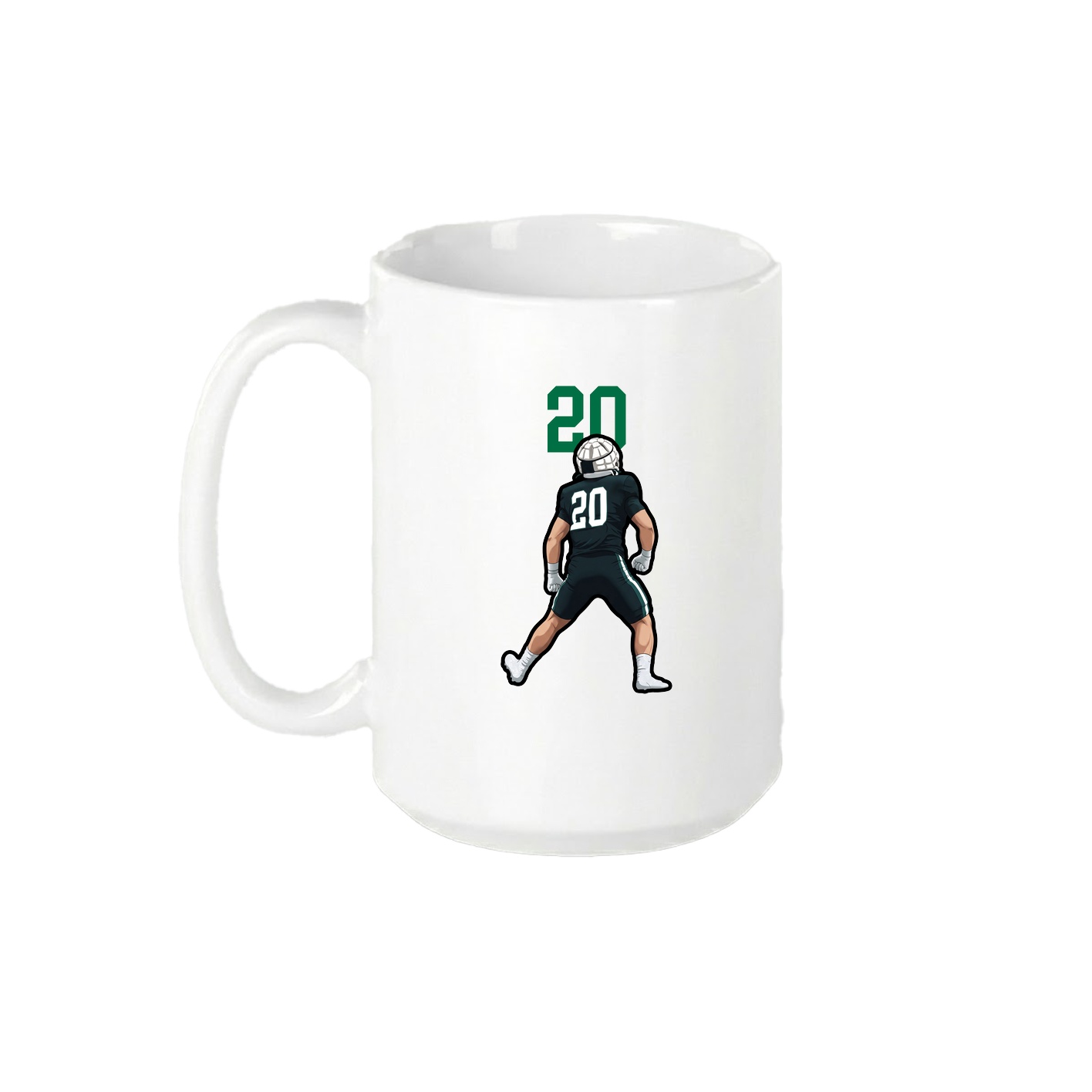 15oz Coffee Mug — Number Top in White