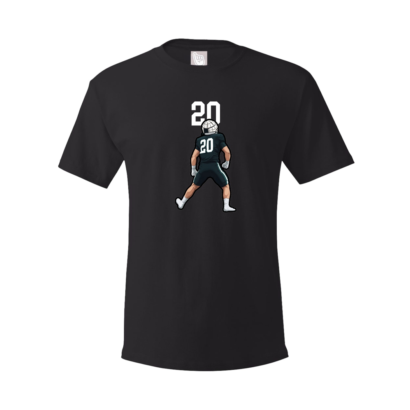 Youth Tee — Number Top in Black