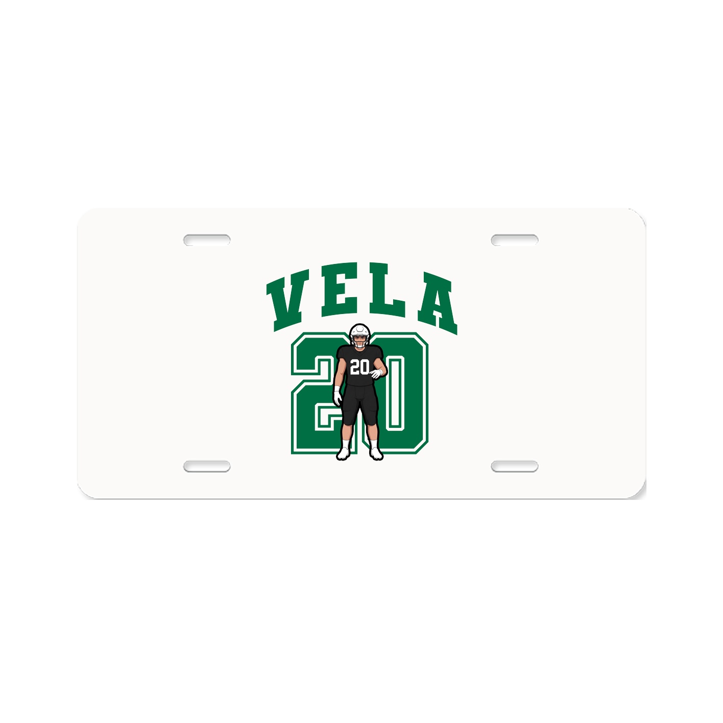 License Plate — Number in Classic