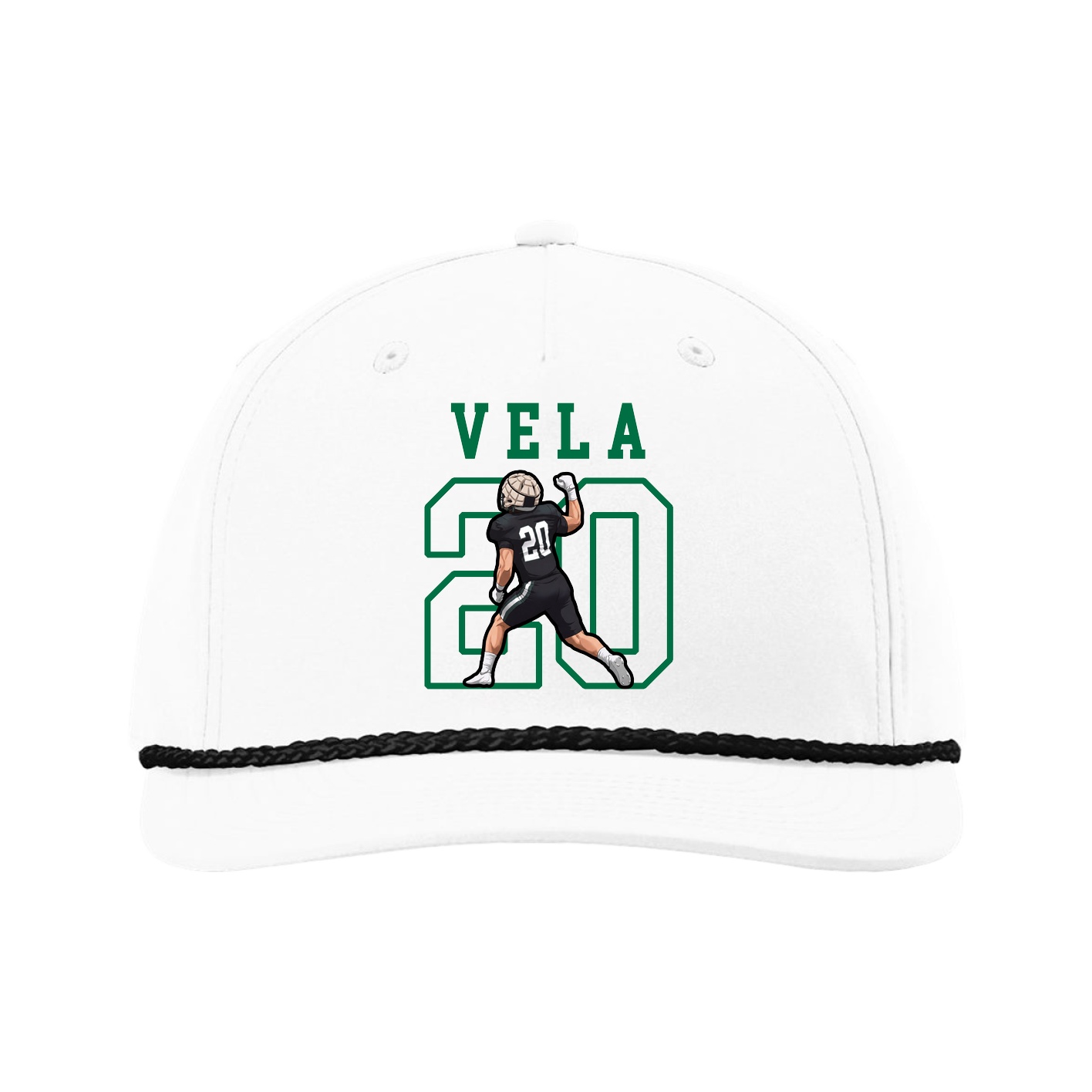 Five-Panel Classic Rope Cap — Shirsey in White