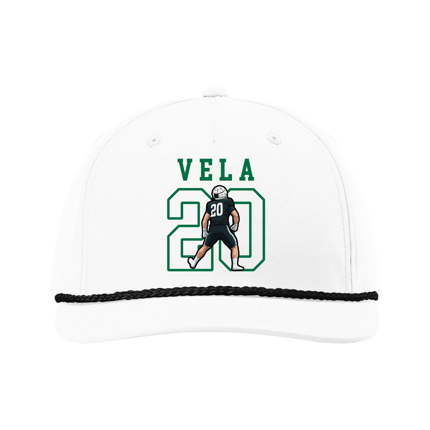 Five-Panel Classic Rope Cap — Shirsey in White