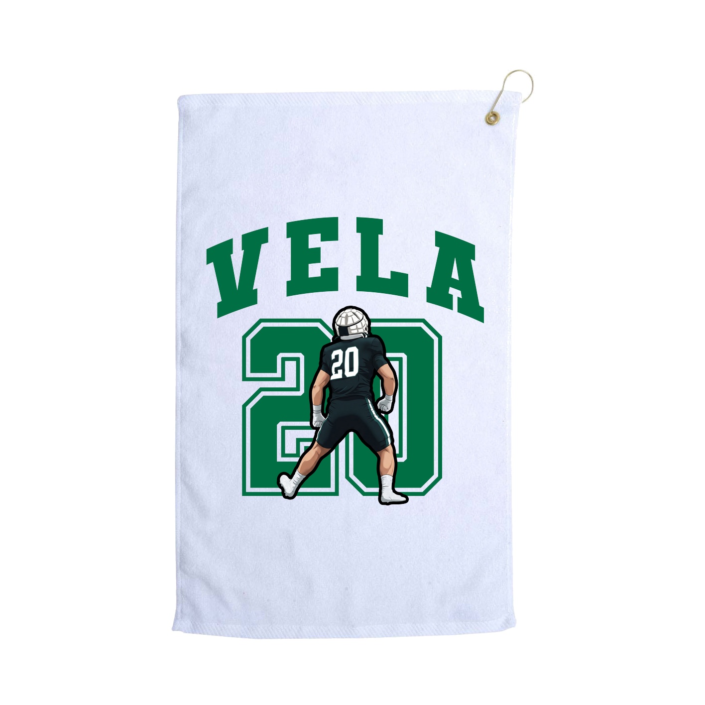 Golf Towel — Number in White