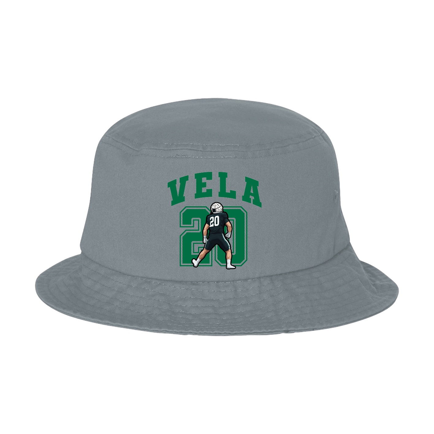 Bucket Cap — Number in Grey