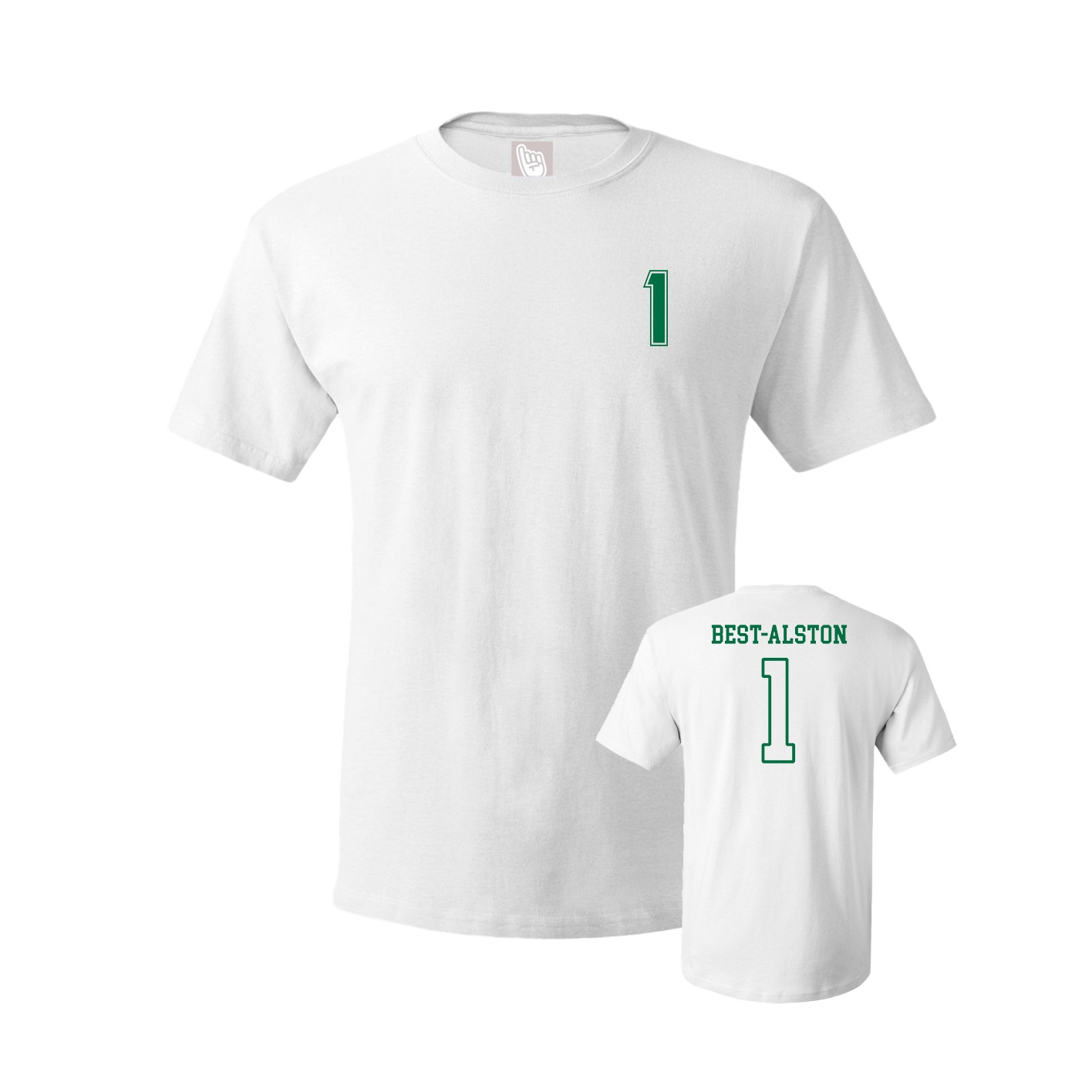 Youth Tee — Chest Back in White