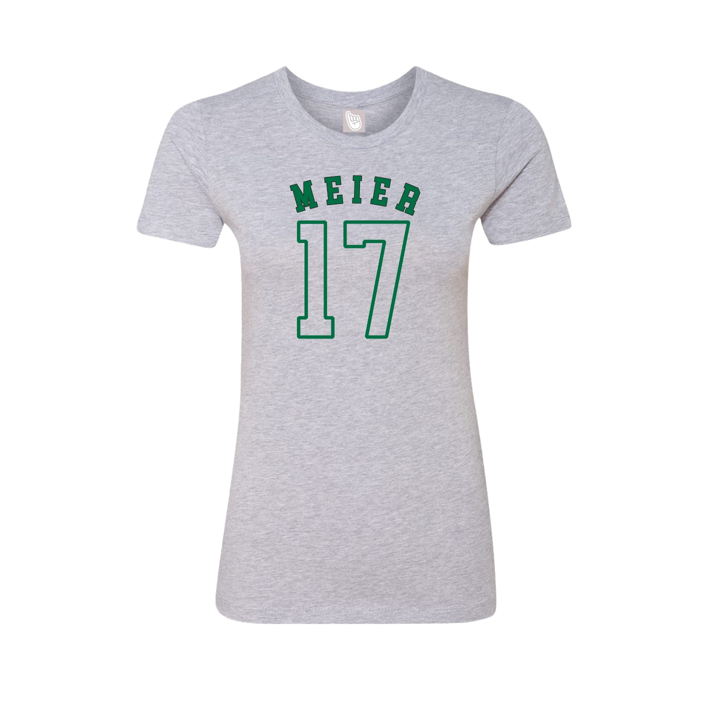 Fitted Women's Tee — Shirsey Arch in Grey