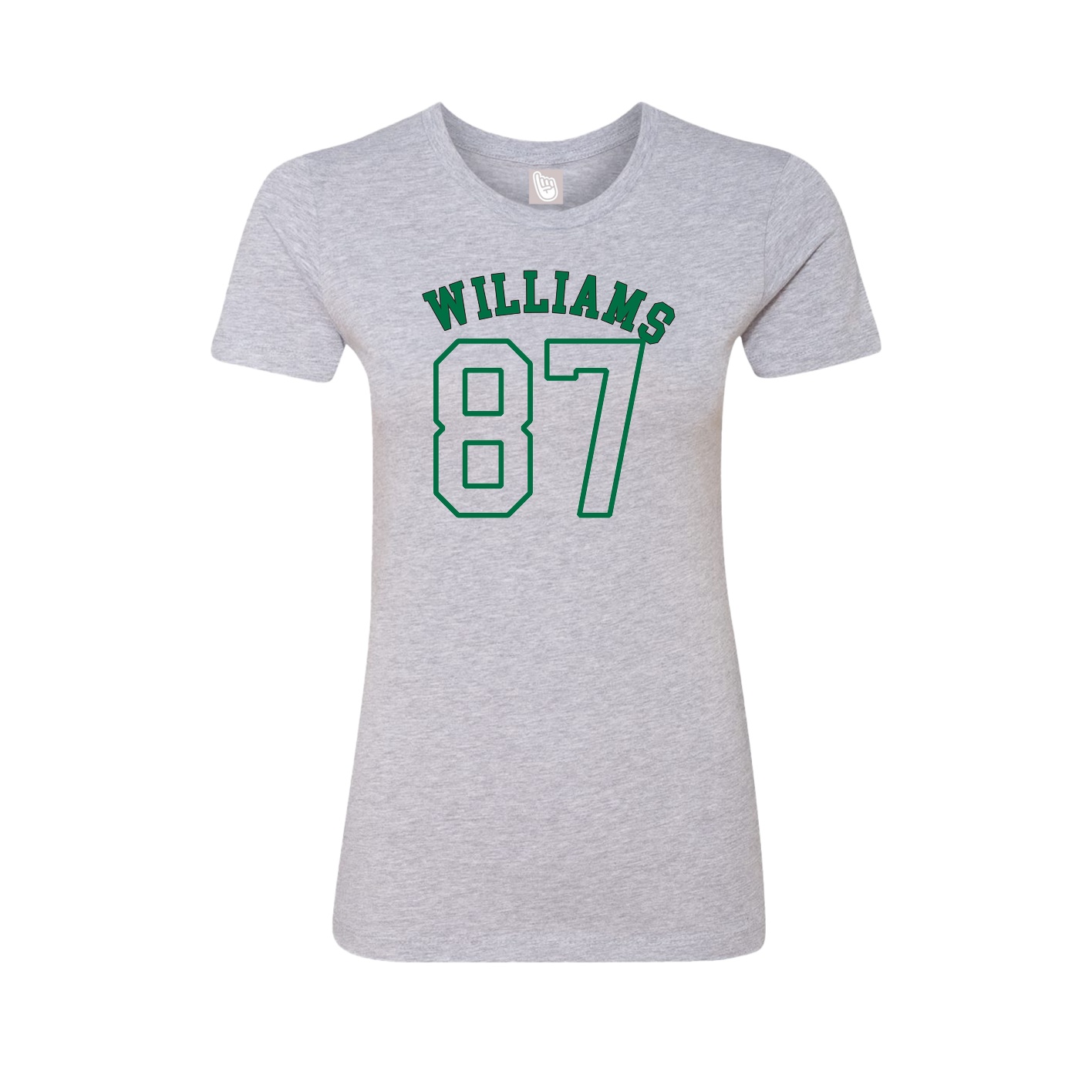 Fitted Women's Tee — Shirsey Arch in Grey