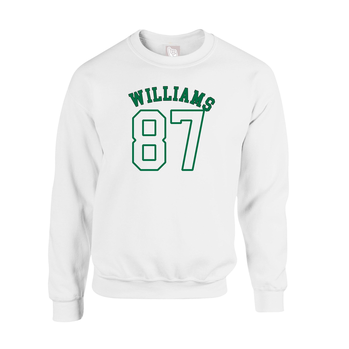 Fleece Crew — Shirsey Arch in White