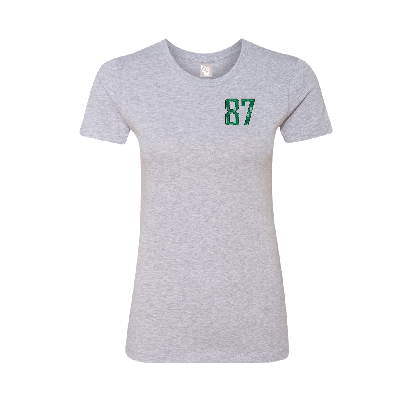 Fitted Women's Tee — Front Shirsy in Grey