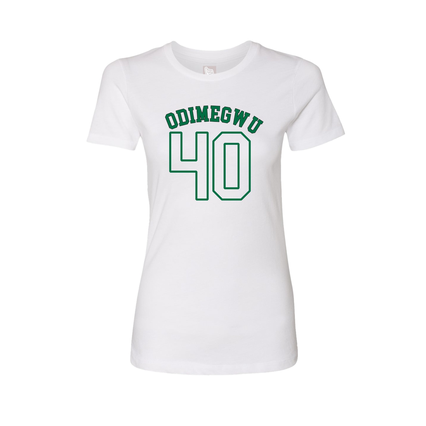 Fitted Women's Tee — Shirsey Arch in White