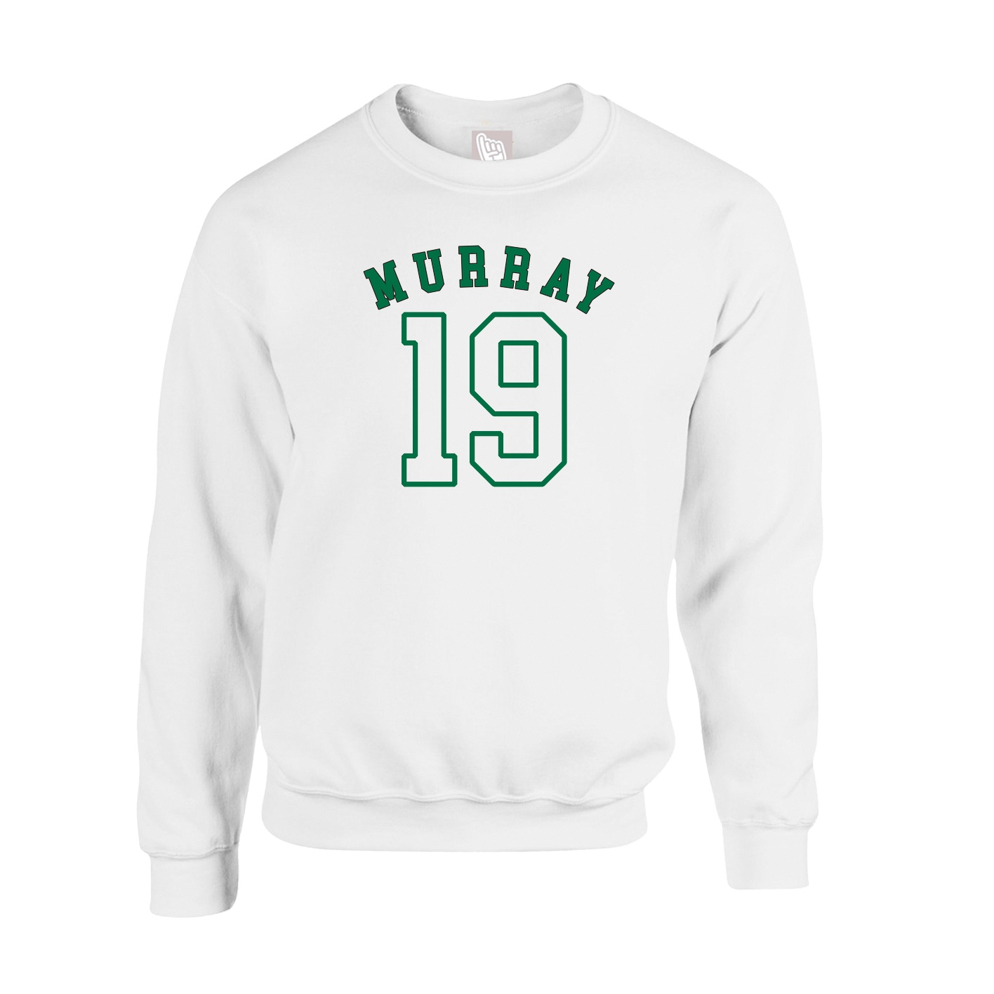 Fleece Crew — Shirsey Arch in White